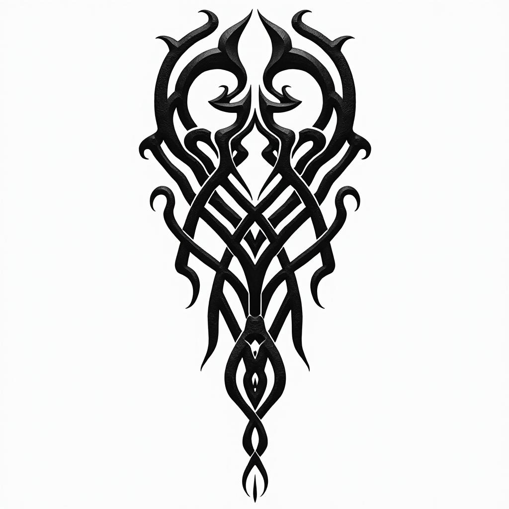 Blood vesselsin tribal tattoo style, featuring bold and black geometric shapes, curved lines, intertwine and flow seamlessly, creating a powerful and symbolic design, polynesian and maori styles