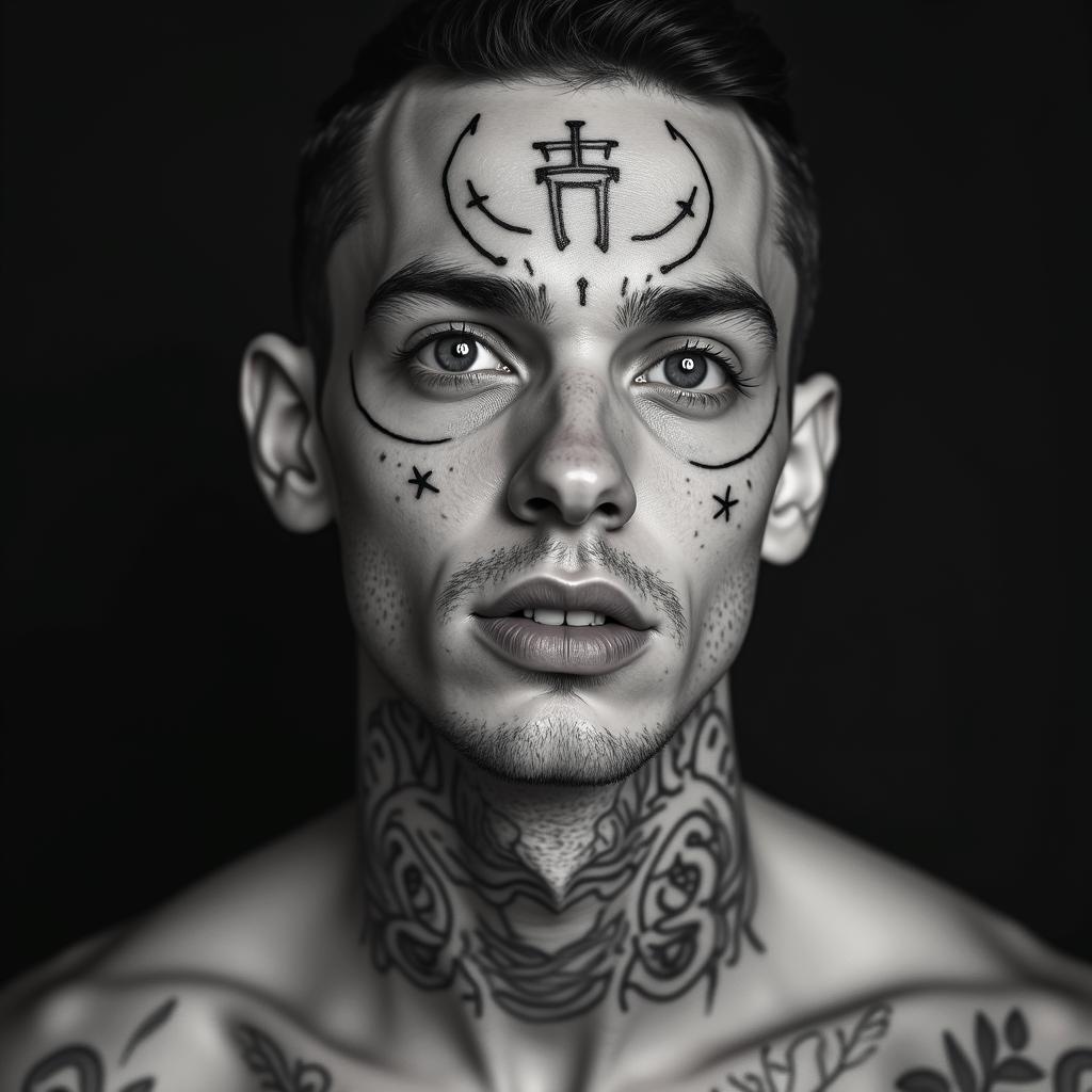 Taurus signtext-based tattoo, gothic font ultra-realistic, perfectly placed, high-quality font design, photo-realistic shading, 8k, high quality, finely detailed typography - Variation 3