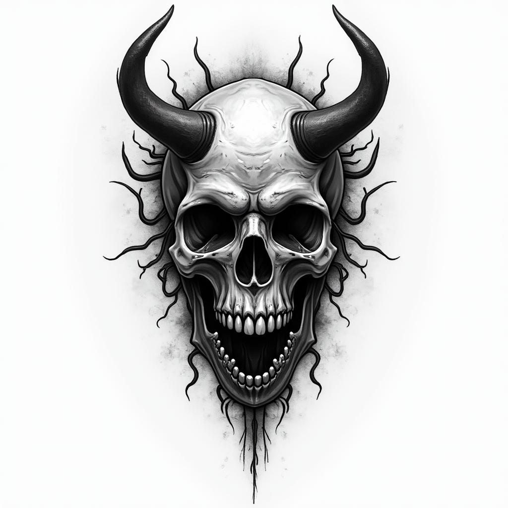 The darknesshigly detailed tattoo