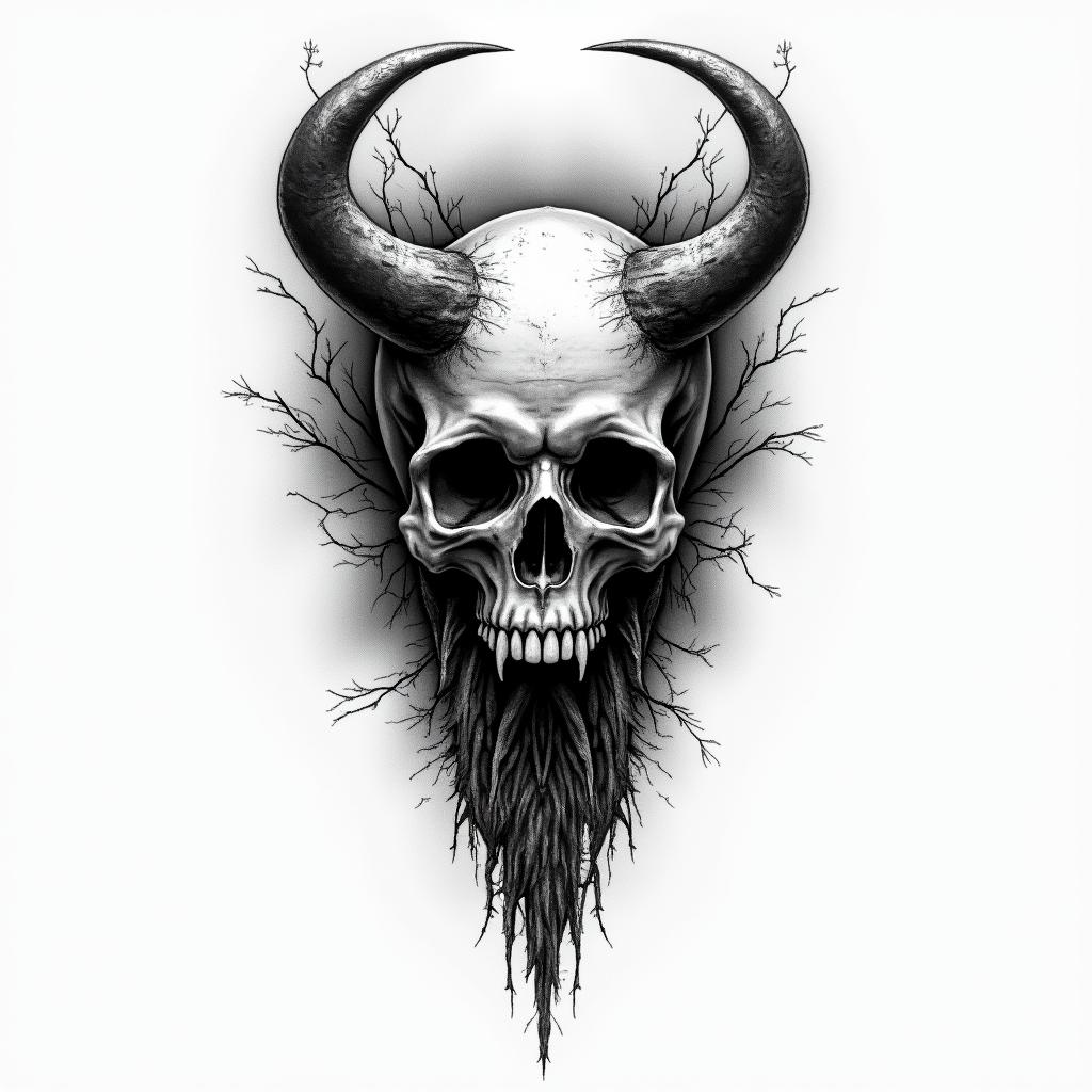 The darknesshigly detailed tattoo - Variation 2
