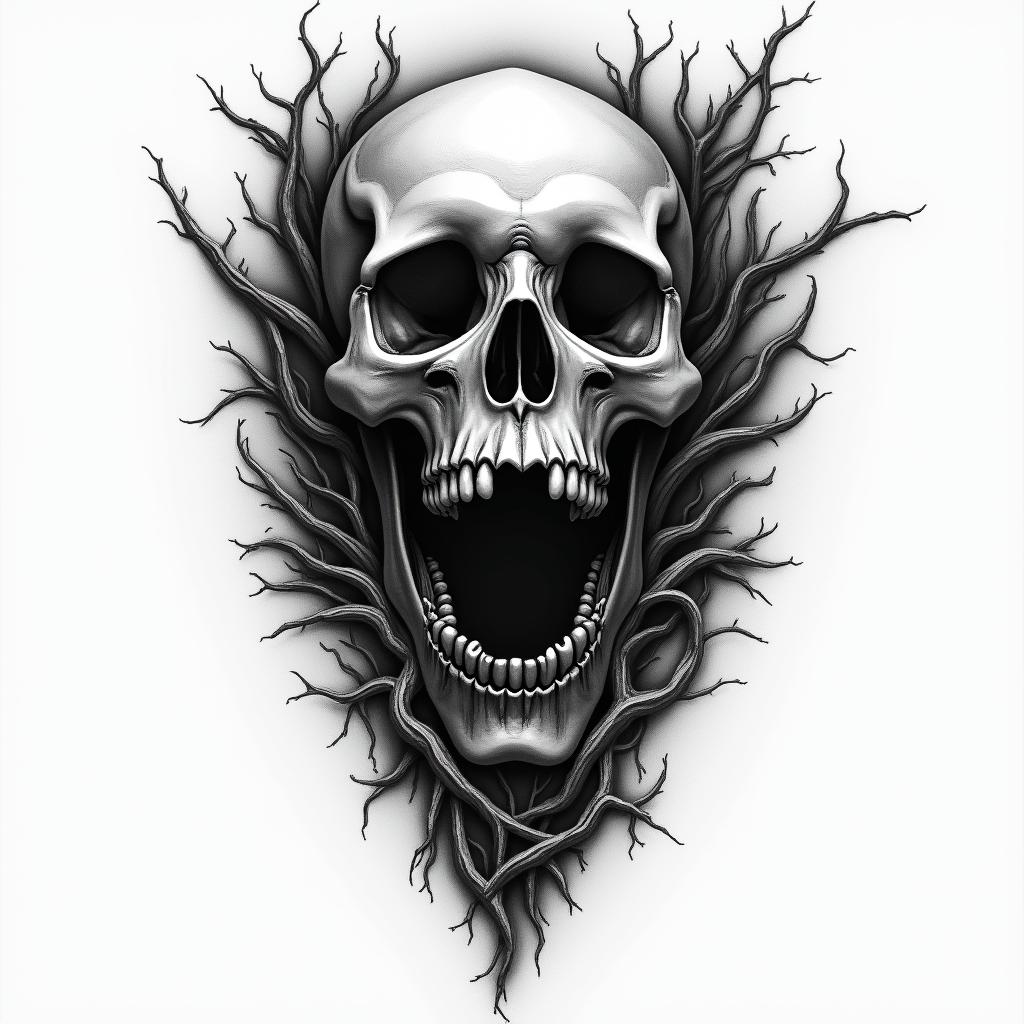 The darknesshigly detailed tattoo - Variation 3