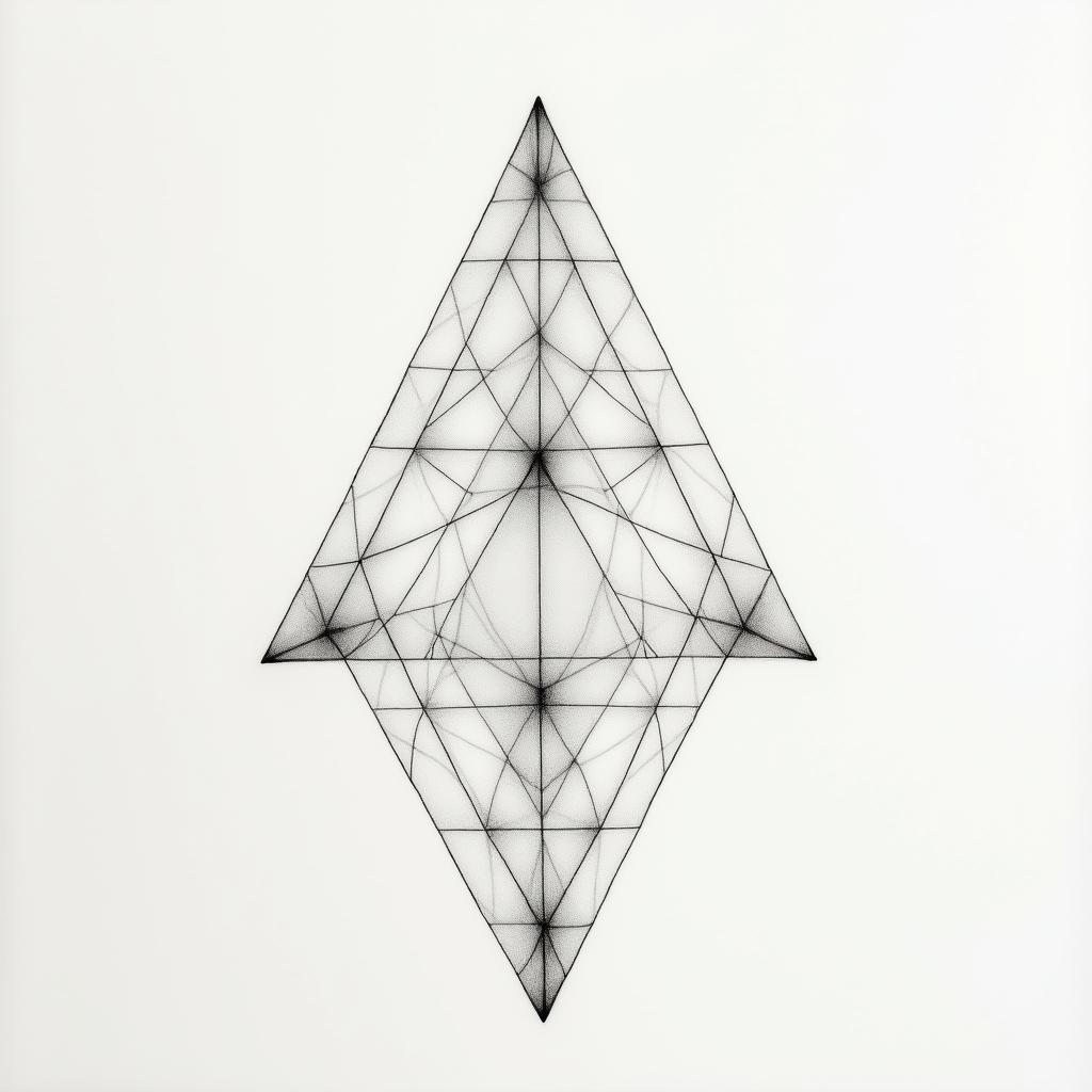 John, Leo, Durhamin minimalist style tattoo, featuring simple shapes and fine lines, with minimal shading and details, tiny triangles, creating a sense of balance and harmony