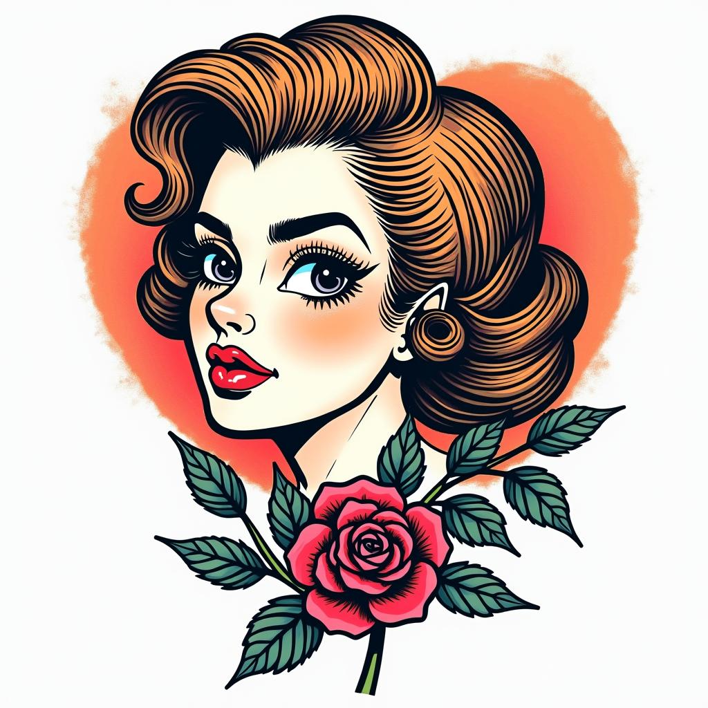 It is a good scriptin pop art style tattoo, featuring bold and vibrant colors, exaggerated outlines, iconic imagery, inspired by comic books and speech bubbles, comic book characters, retro pop culture - Variation 2