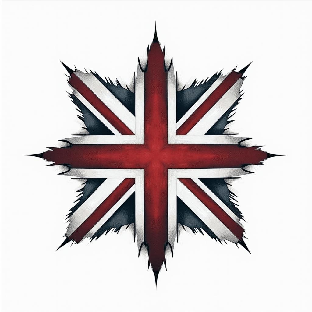 Filipino flag and great Britain flag combinationstext-based tattoo, japanese font ultra-realistic, perfectly placed, high-quality font design, photo-realistic shading, 8k, high quality, finely detailed typograph - Variation 5
