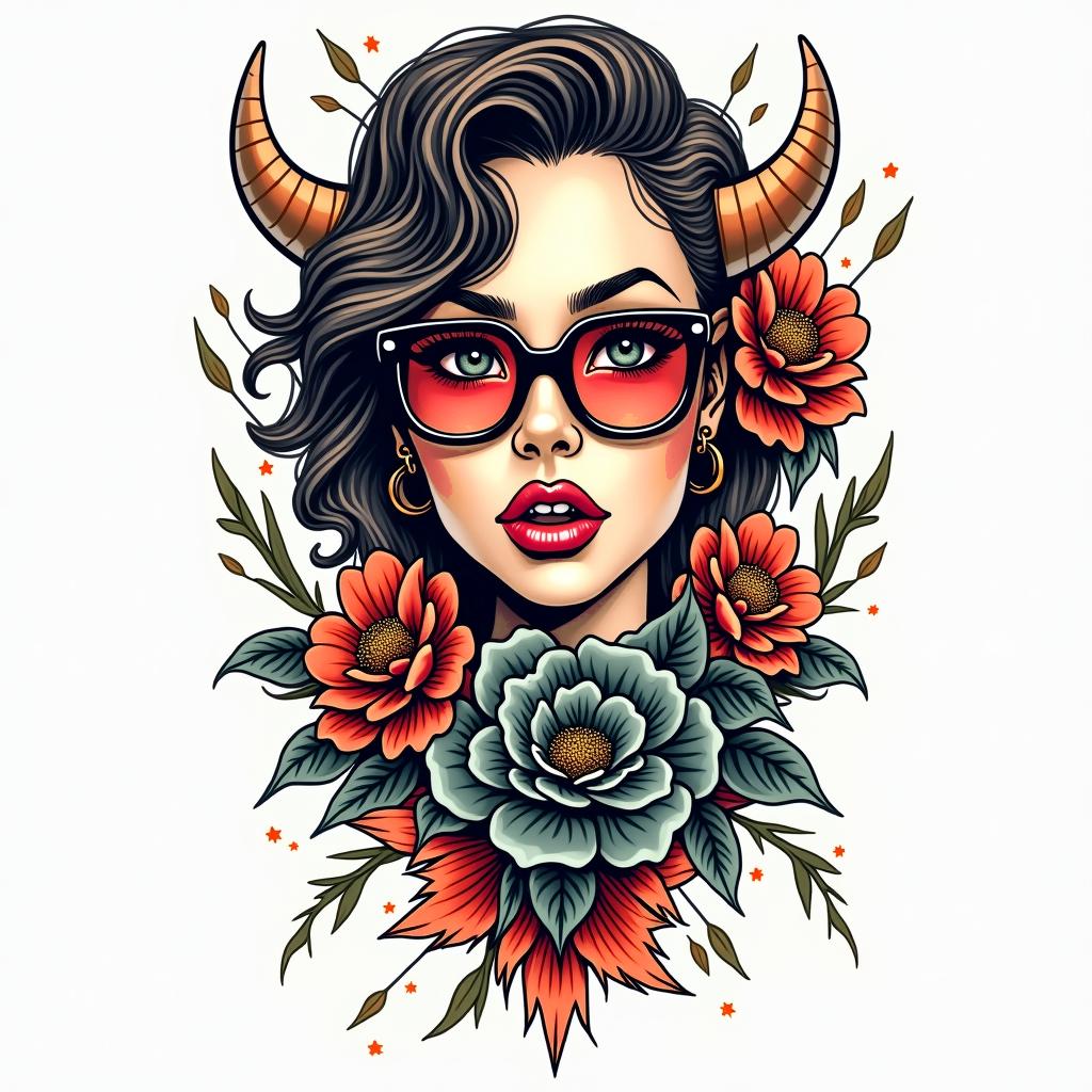 Jobsonin pop art style tattoo, featuring bold and vibrant colors, exaggerated outlines, iconic imagery, inspired by comic books and speech bubbles, comic book characters, retro pop culture - Variation 3