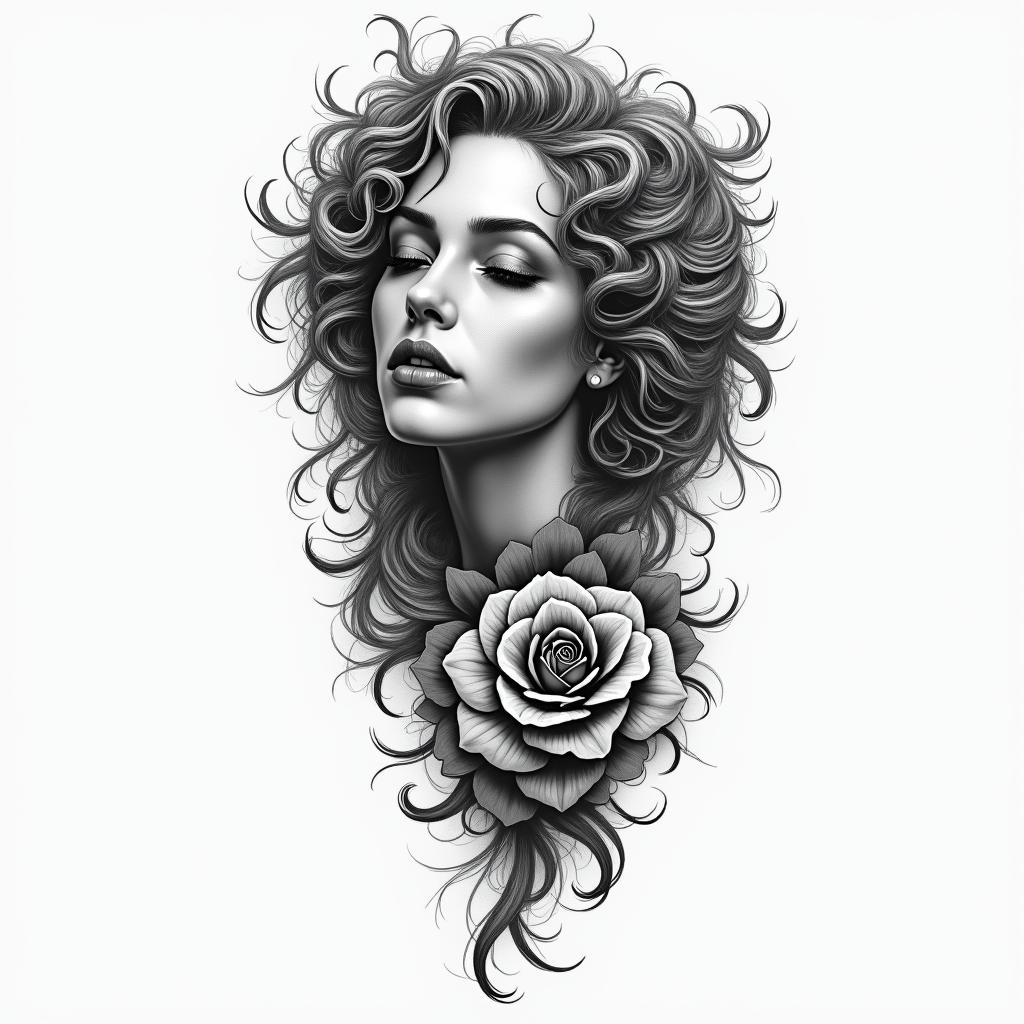 Maxi, Geminihigly detailed tattoo