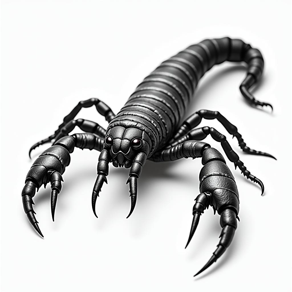 Scorpion with sharp, detailed clawshigly detailed tattoo - Variation 17