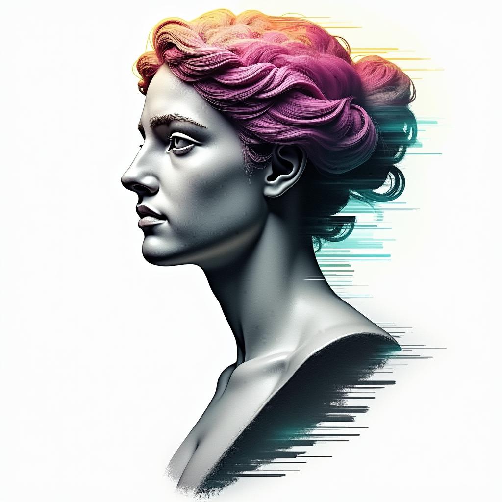 Glitch tattoo example 2