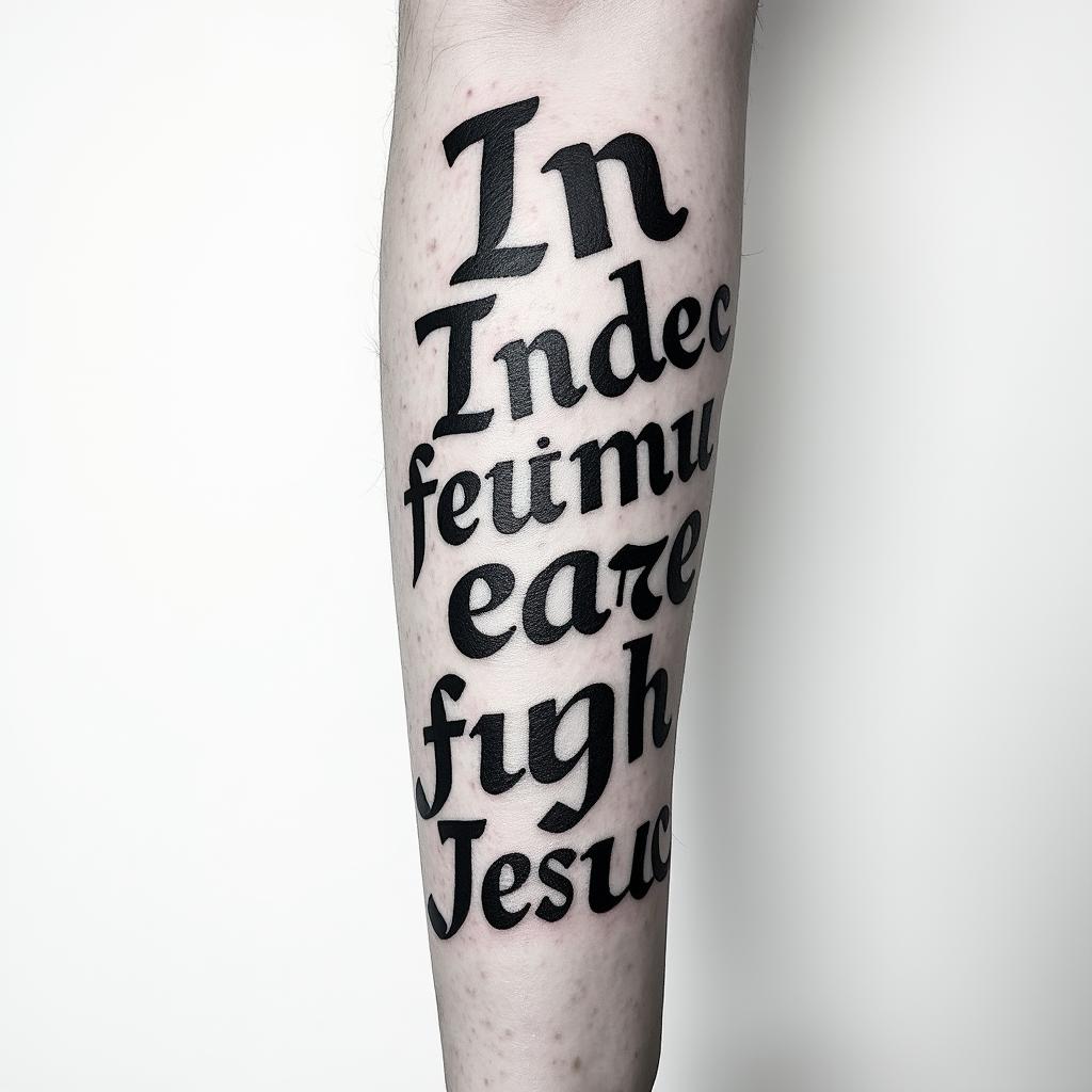 Lettering tattoo example 2