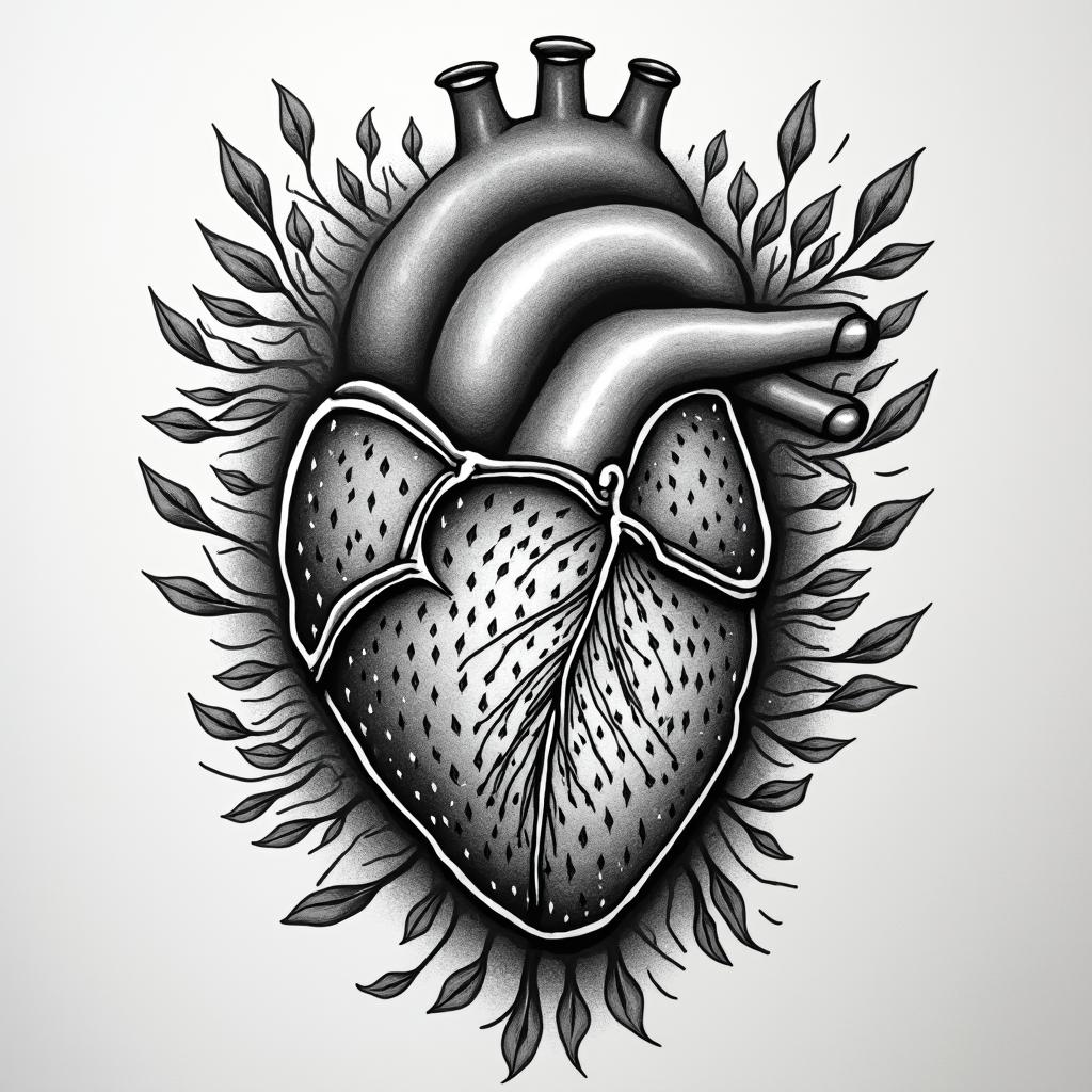 Aquarius. 45 years old. Once had myocarditis that really affected me psychologically. But now it's better again. I try to be strong, even though it's not always easy. I have a 6-year-old daughter whom I love.in authentic tattoo style, incorporating traditional modifications, bold black outlines, solid color fills, featuring classic authentic elements - Variation 4