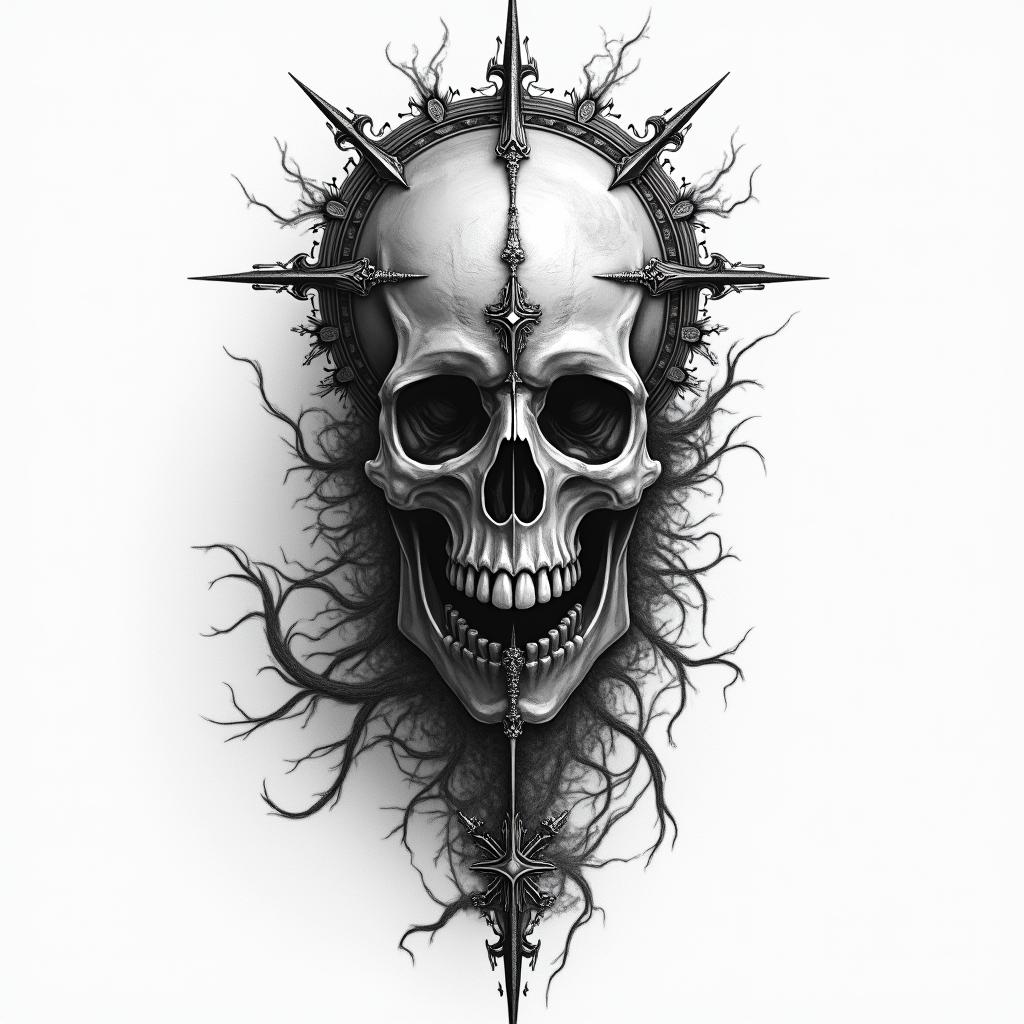 Throne of Glass, wyrdmarkshigly detailed tattoo - Variation 7