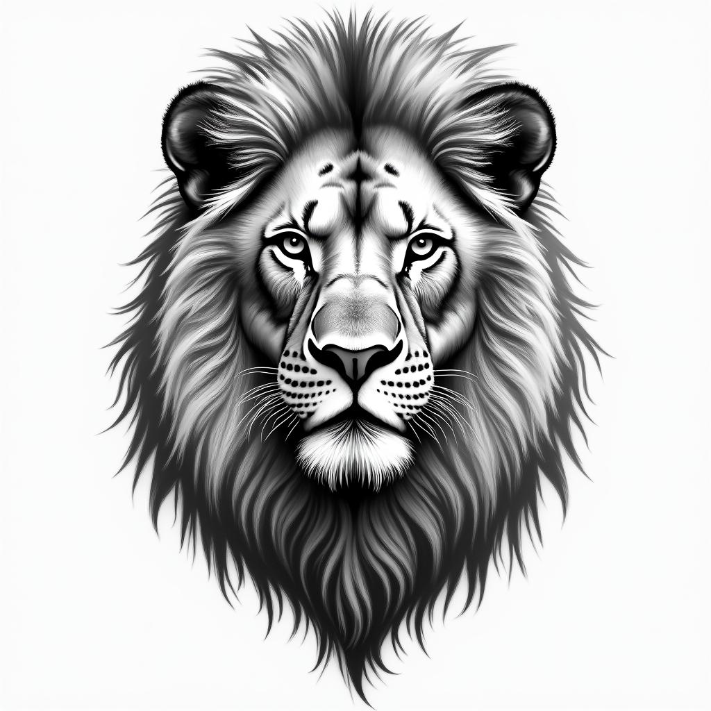 I want a mix of lion with Piauí.higly detailed tattoo - Variation 1