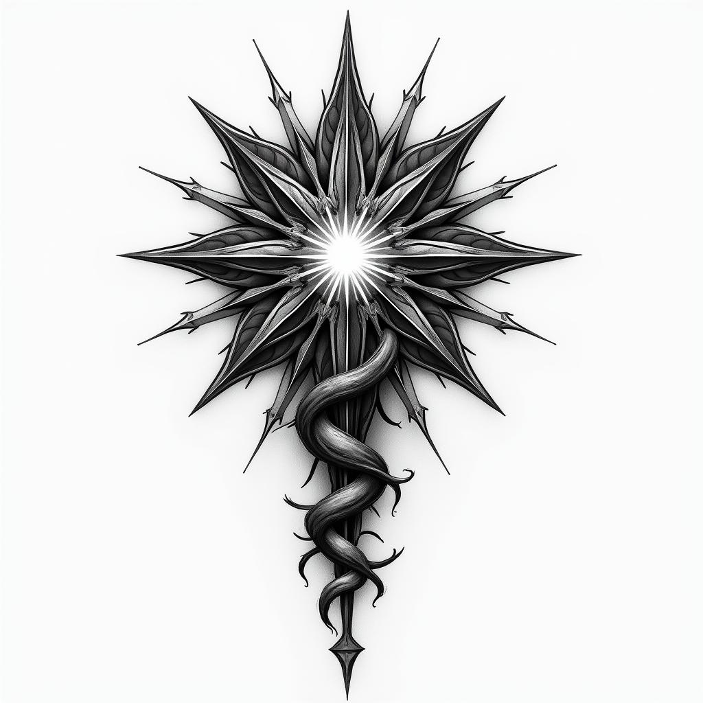 Throne of Glass, wyrdmarkshigly detailed tattoo