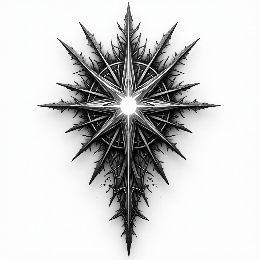 Throne of Glass, wyrdmarkshigly detailed tattoo - Variation 4