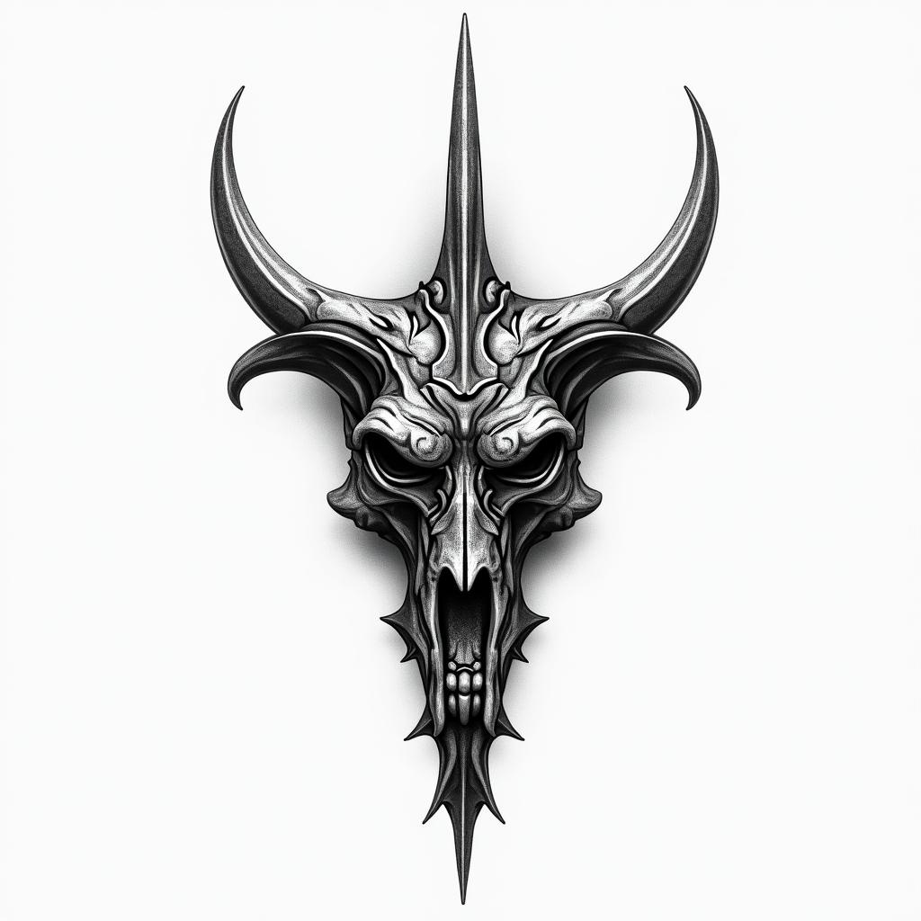Spurshigly detailed tattoo - Variation 4