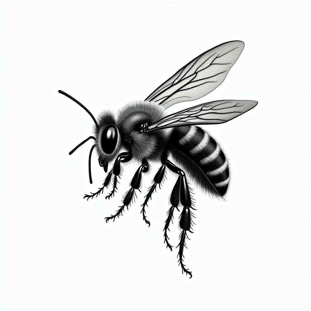Beehigly detailed tattoo - Variation 4