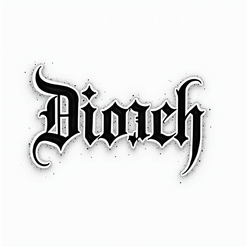 757text-based tattoo, gothic font ultra-realistic, perfectly placed, high-quality font design, photo-realistic shading, 8k, high quality, finely detailed typography