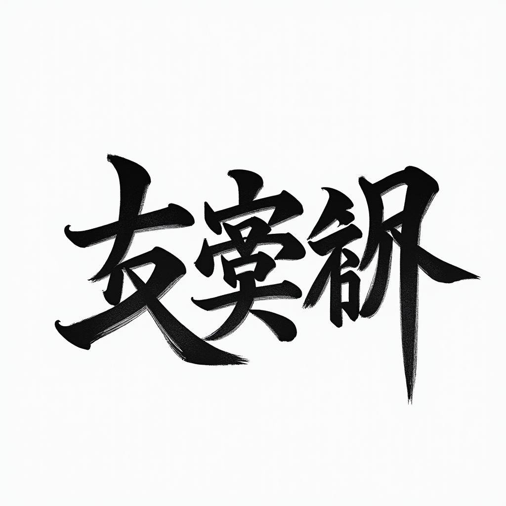 Leidentext-based tattoo, japanese font ultra-realistic, perfectly placed, high-quality font design, photo-realistic shading, 8k, high quality, finely detailed typograph