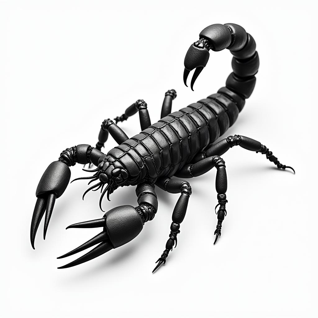 Scorpion with sharp, detailed clawshigly detailed tattoo - Variation 16
