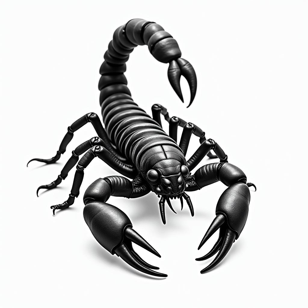 Scorpion with sharp, detailed clawshigly detailed tattoo - Variation 14