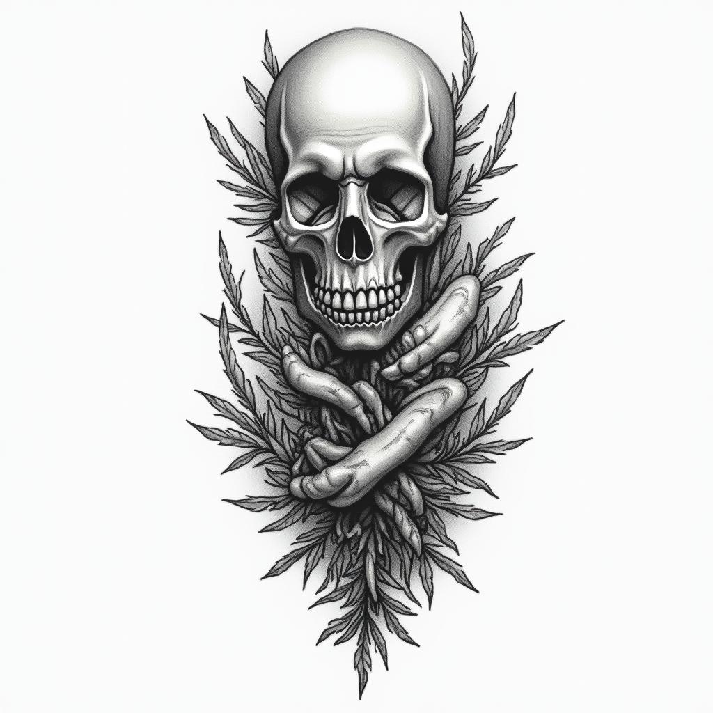 I want a tattoo that shows overcoming and renewal and illustrates how life has its ups and downs, but that with persistence we can always succeed.higly detailed tattoo - Variation 4