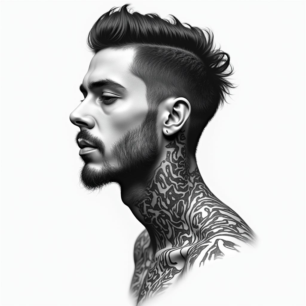 ADLER JAEhigly detailed tattoo - Variation 1