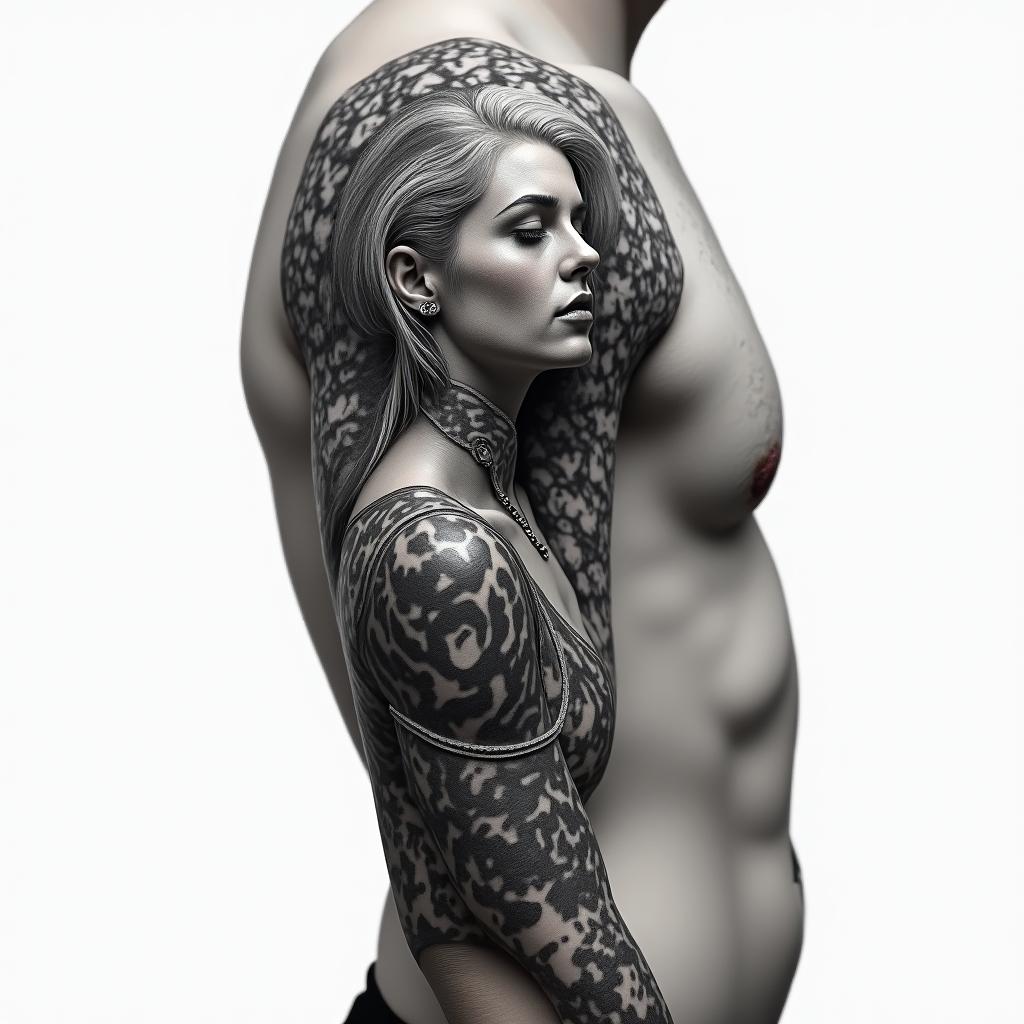 I want a full arm sleevein realism tattoo style, featuring a highly detailed, lifelike, capturing every detail, photorealistic, ultra realistic, intricate shading, smooth and sharp, - Variation 1