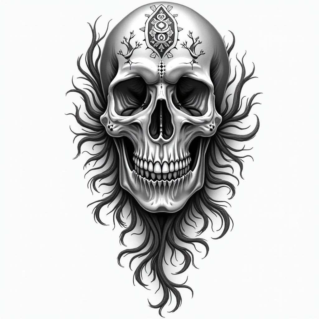 Aiidenin bohemian style tattoo, 8k - Variation 3