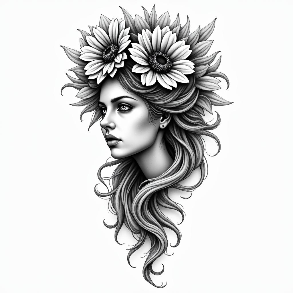 August 24, Virgo 99higly detailed tattoo - Variation 4