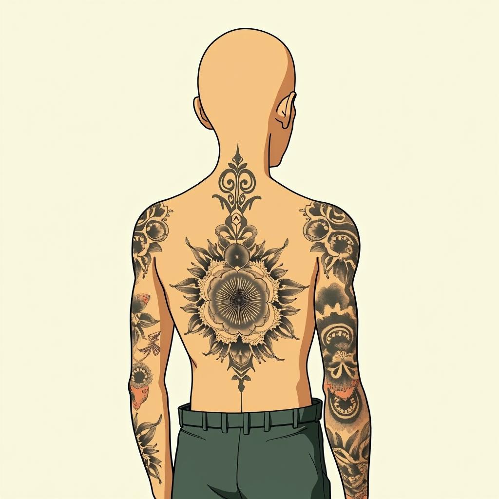 We seek the truth and endure the consequencesGhibli, Studio Ghibli aesthetic, hand-drawn anime style, retro nostalgic atmosphere, retro soft pastel color palette with earthy tones, retro Japanese cinematic shot, yellow tint effect, bald character, smooth surface, anime shadow 90's anime style - Variation 3