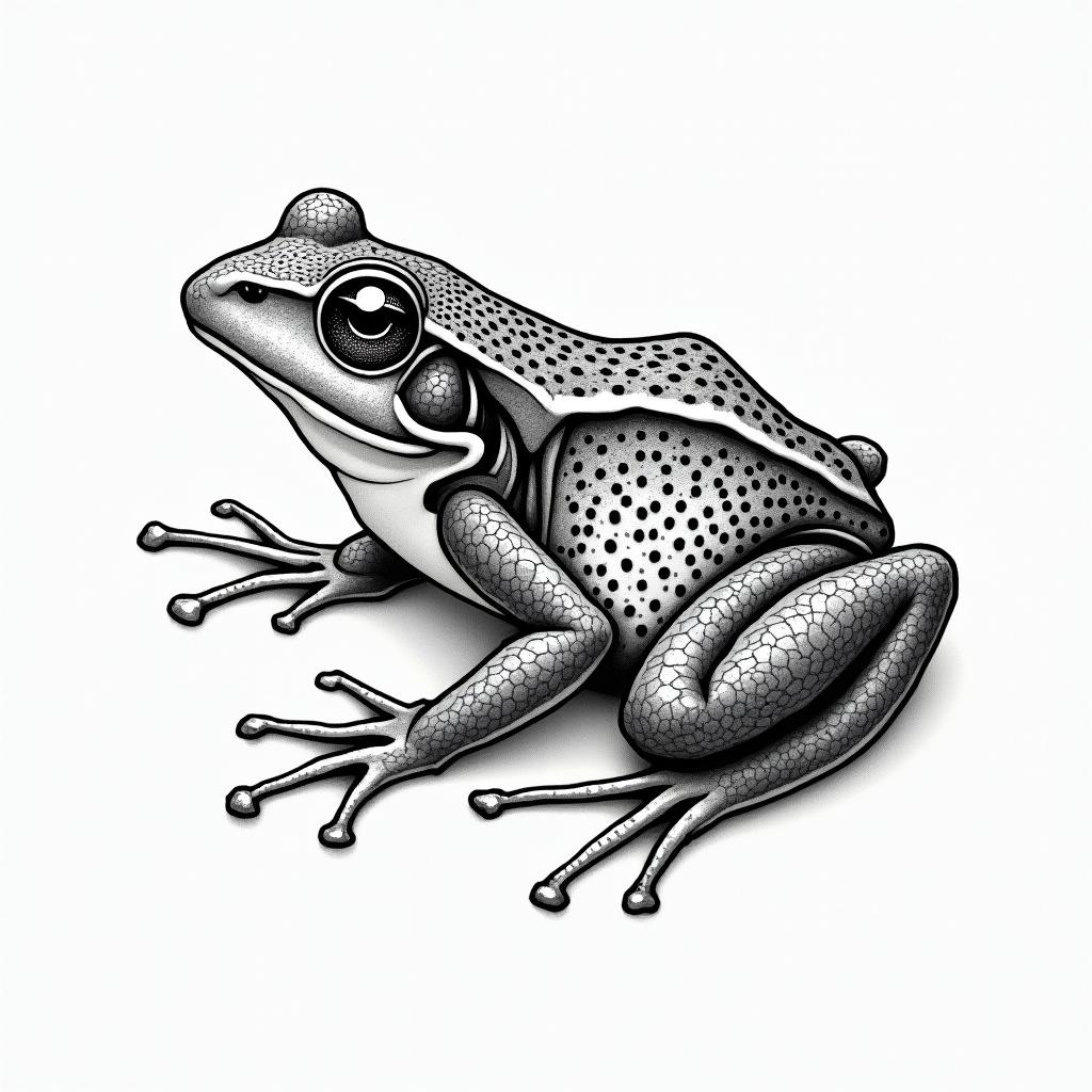 Frogin japanese style tattoo, detailed tattoo, traditional japanese culture tattoo, mythology, 8k - Variation 4