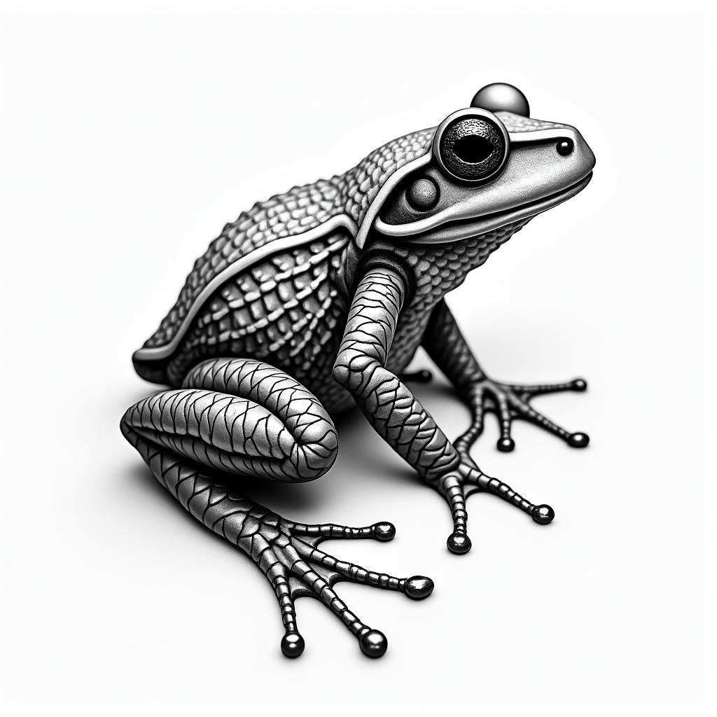 Samurai frogin japanese style tattoo, detailed tattoo, traditional japanese culture tattoo, mythology, 8k - Variation 4