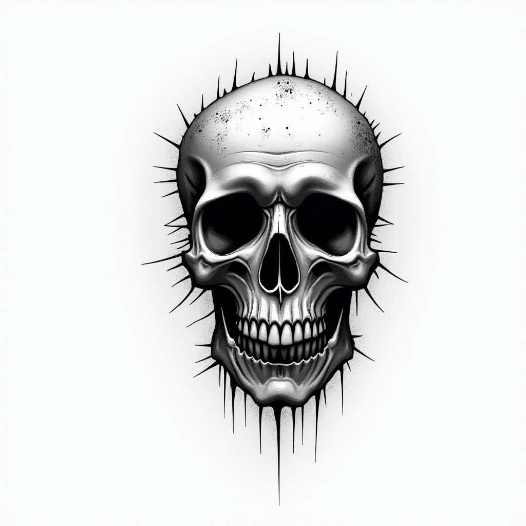 Broken sand timerhigly detailed tattoo