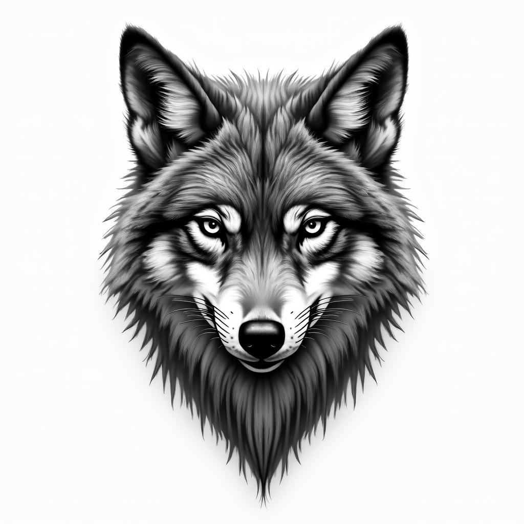 Moth wolfhigly detailed tattoo