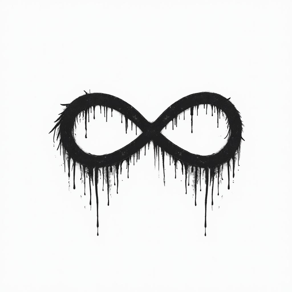 Names in the shape of infinity Haley, Gabrielle, Kal-El, Arthurtext-based tattoo, gothic font ultra-realistic, perfectly placed, high-quality font design, photo-realistic shading, 8k, high quality, finely detailed typography