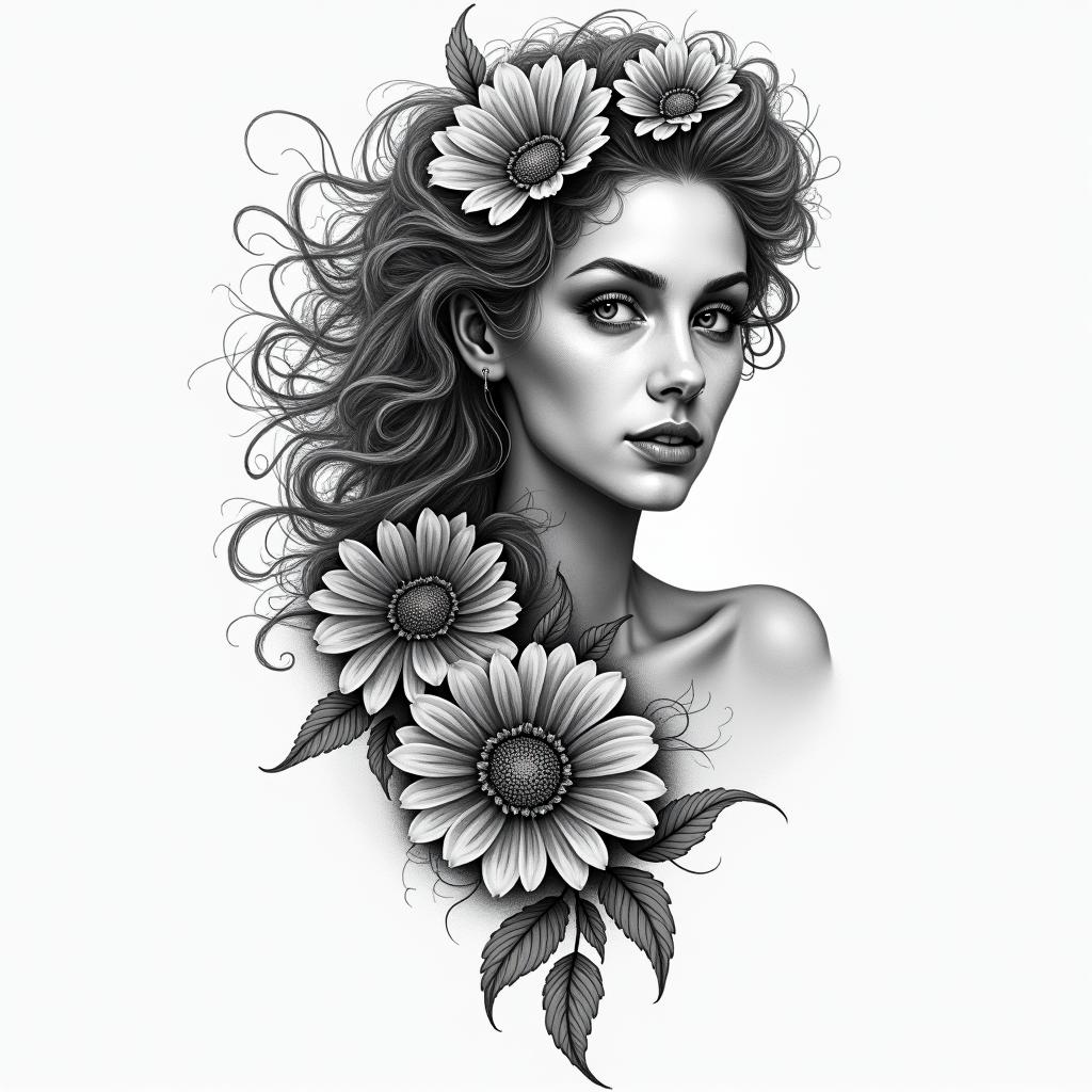 Maiker, Libra, Venezuelahigly detailed tattoo