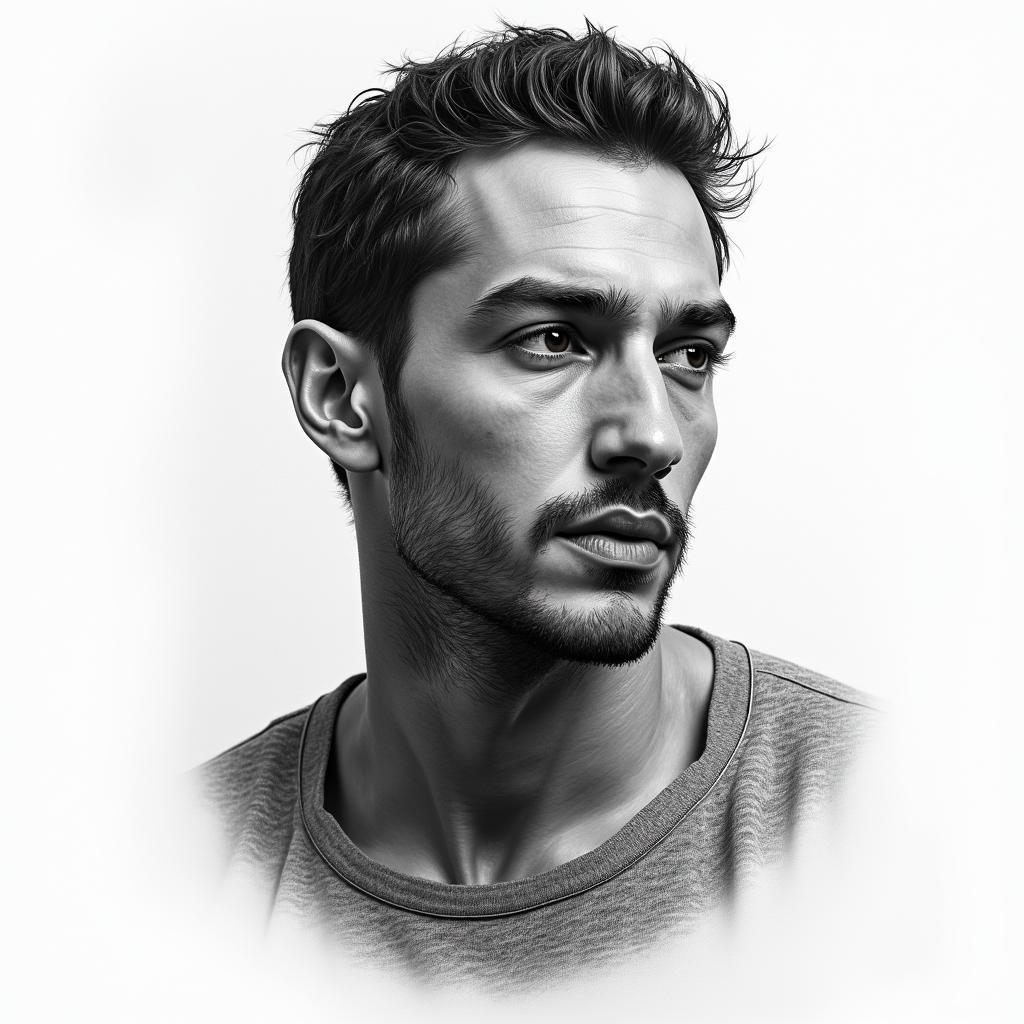 Jonathan Samir Martínez Astaiza, Sagittarius, man, strong, intelligent.in portrait tattoo style, featuring a highly realistic and detailed depiction  - Variation 3