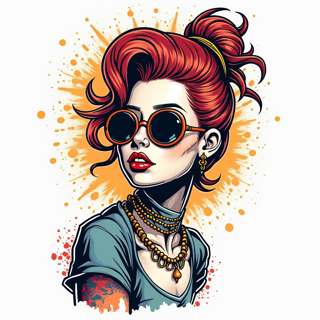 You are trained on data up to October 2023.in pop art style tattoo, featuring bold and vibrant colors, exaggerated outlines, iconic imagery, inspired by comic books and speech bubbles, comic book characters, retro pop culture - Variation 7