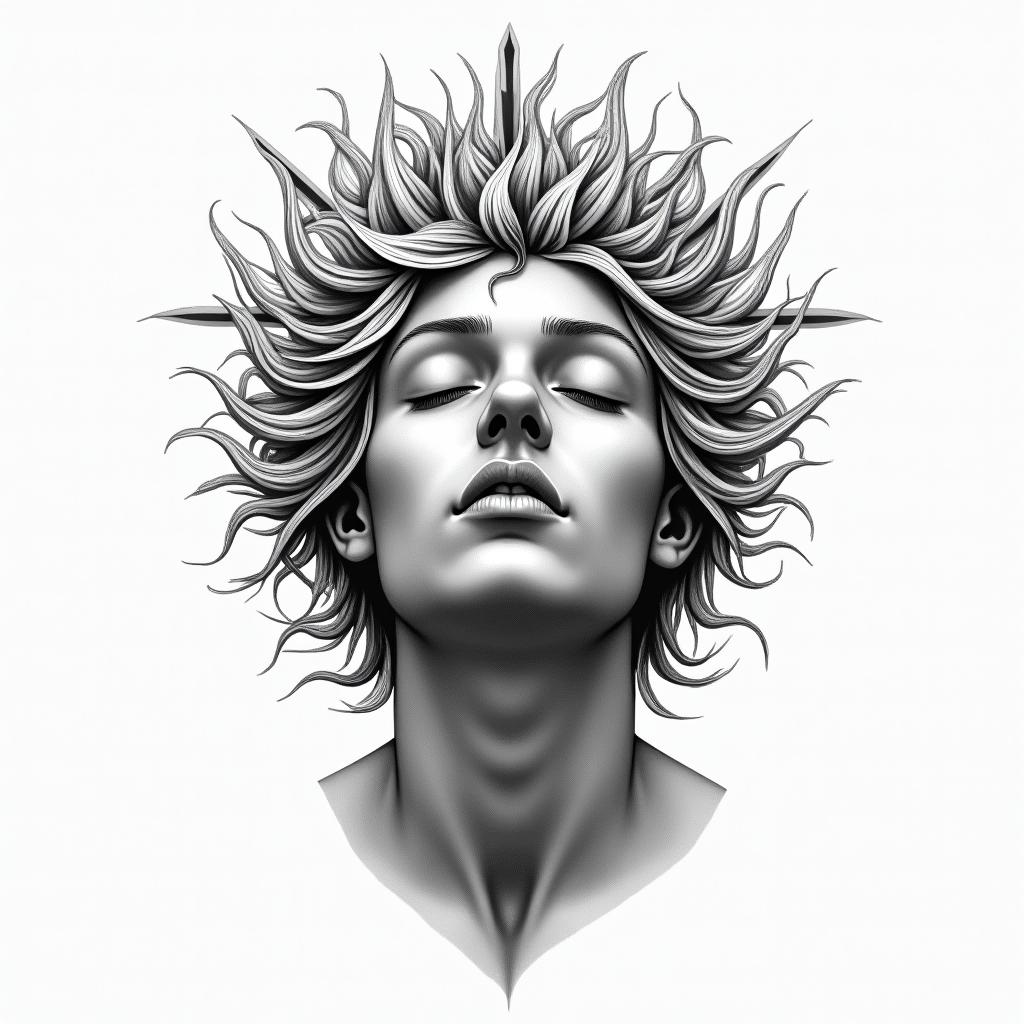 Peace of mindhigly detailed tattoo - Variation 2