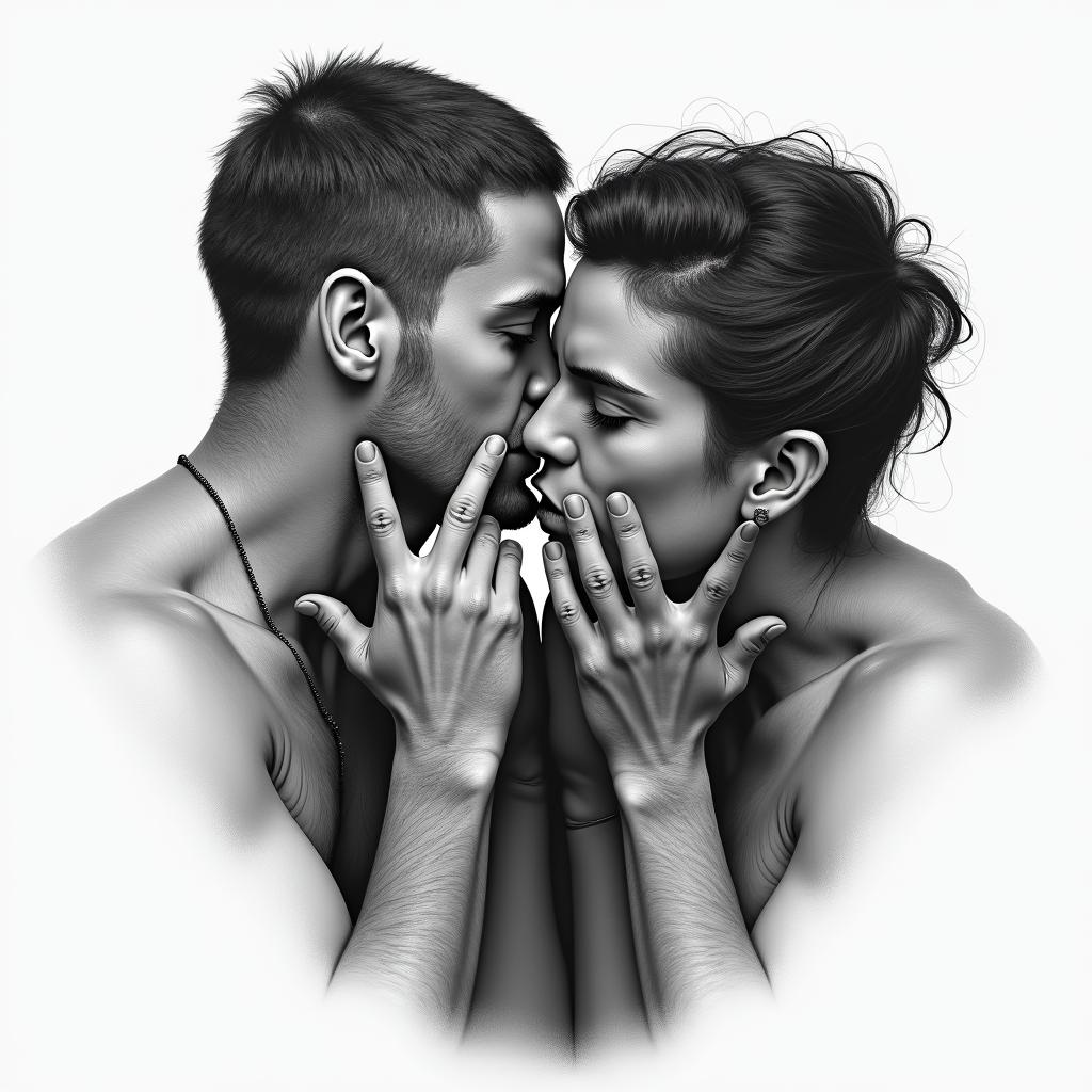 Fighting addiction and depressionin realism tattoo style, featuring a highly detailed, lifelike, capturing every detail, photorealistic, ultra realistic, intricate shading, smooth and sharp,   - Variation 3