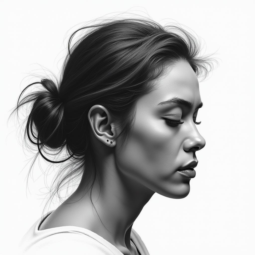Fighting addiction and depressionin realism tattoo style, featuring a highly detailed, lifelike, capturing every detail, photorealistic, ultra realistic, intricate shading, smooth and sharp,   - Variation 2