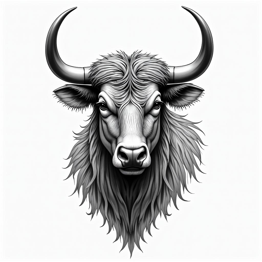 Ivette, Taurus, Modesto, C
olorfulin new school tattoo, pop culture, modern, detailed tattoo, illustrative - Variation 3