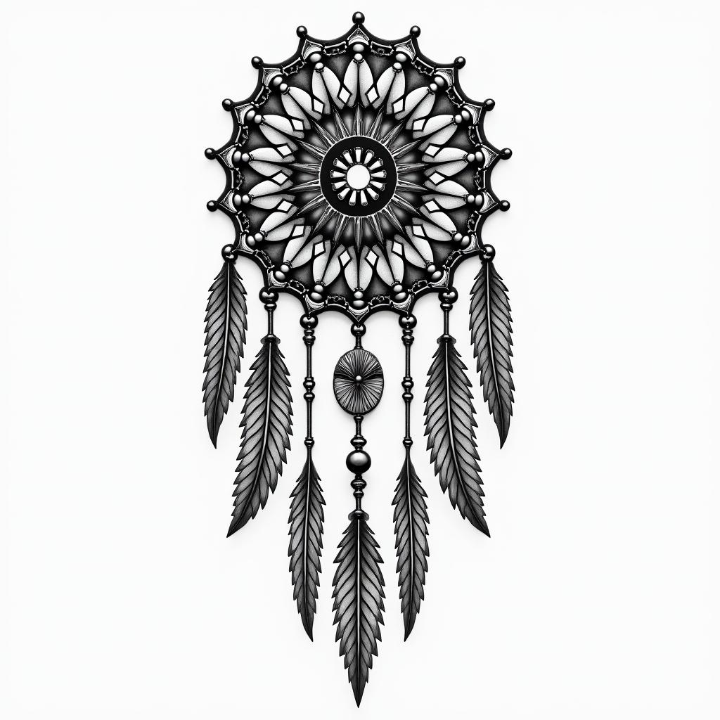 Dream catcherhigly detailed tattoo