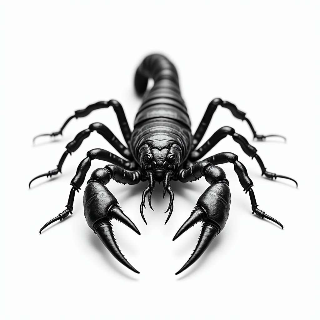 Scorpion with sharp, detailed clawshigly detailed tattoo - Variation 10