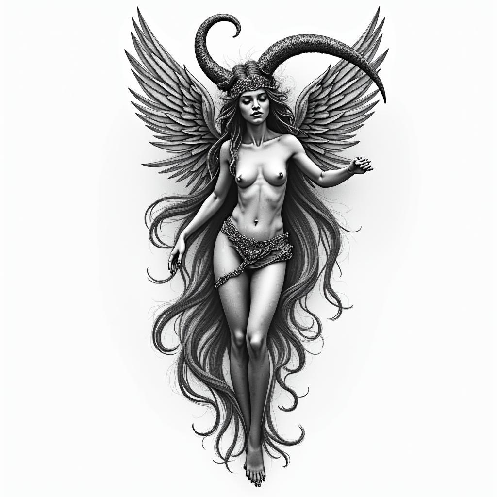 Christina, Sagittarius, Germanyhigly detailed tattoo - Variation 4