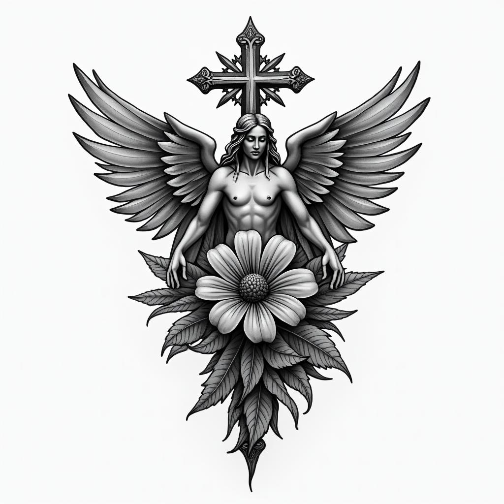 All faith to godhigly detailed tattoo