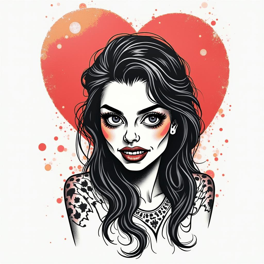 It's a derogatory term in Spanish commonly used as an insult.in pop art style tattoo, featuring bold and vibrant colors, exaggerated outlines, iconic imagery, inspired by comic books and speech bubbles, comic book characters, retro pop culture - Variation 3