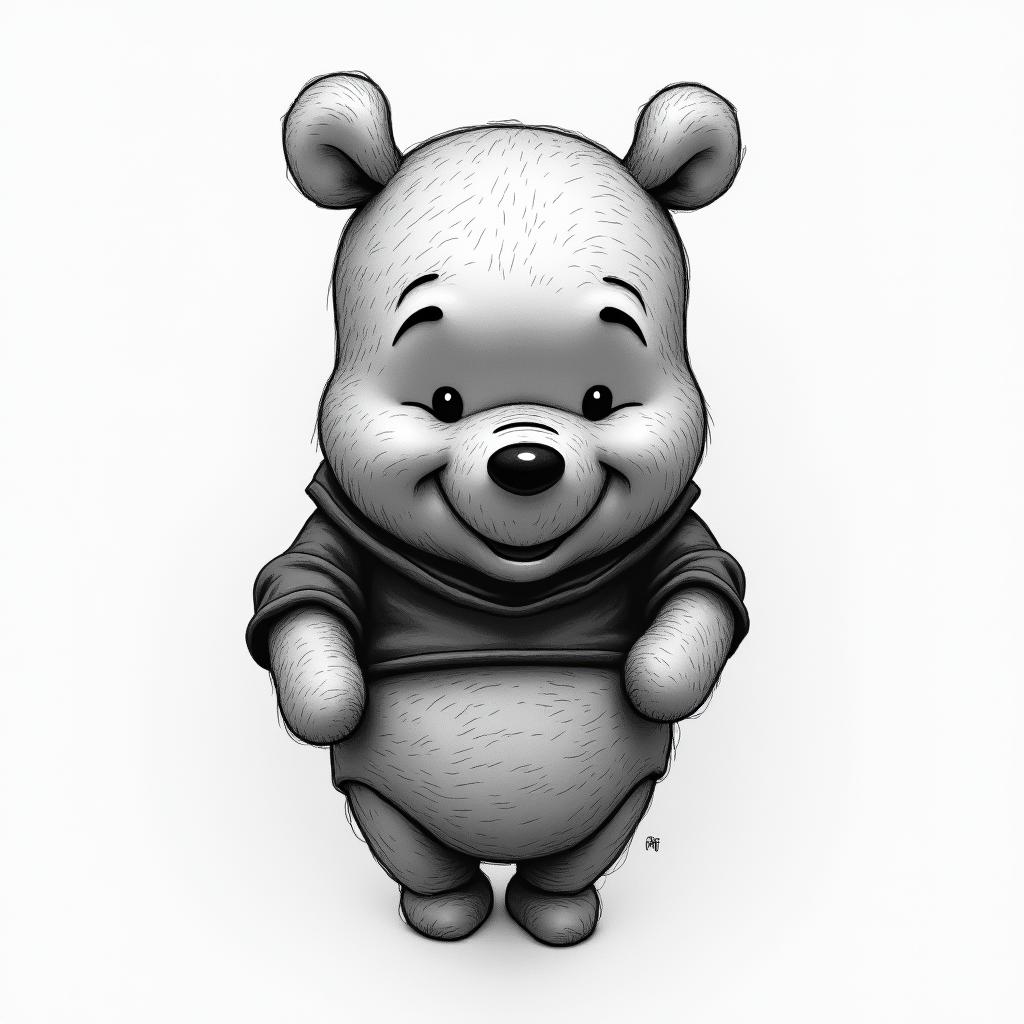 winnie the pooh
higly detailed tattoo