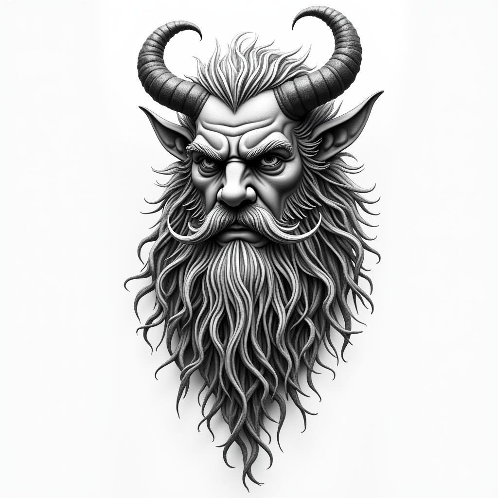 Nordic godshigly detailed tattoo - Variation 3