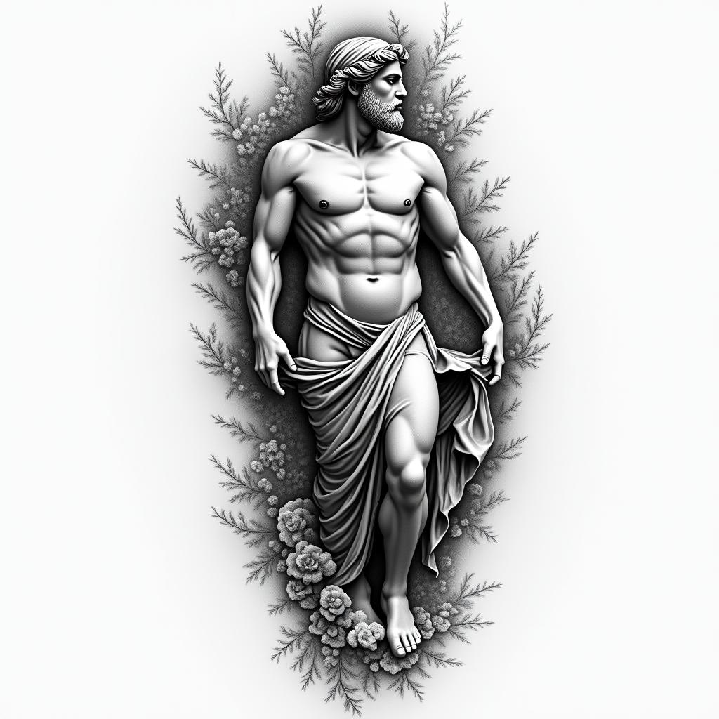 greek mythologyhigly detailed tattoo - Variation 4